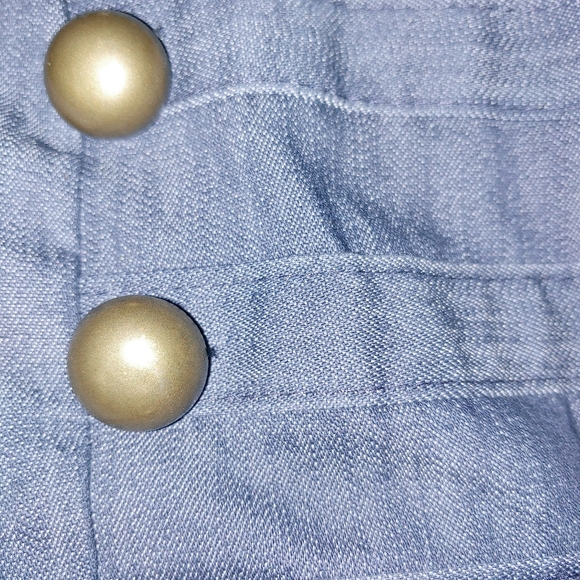 OBO Military style denim vest. SIZE S. 34" bust. - Picture 5 of 7